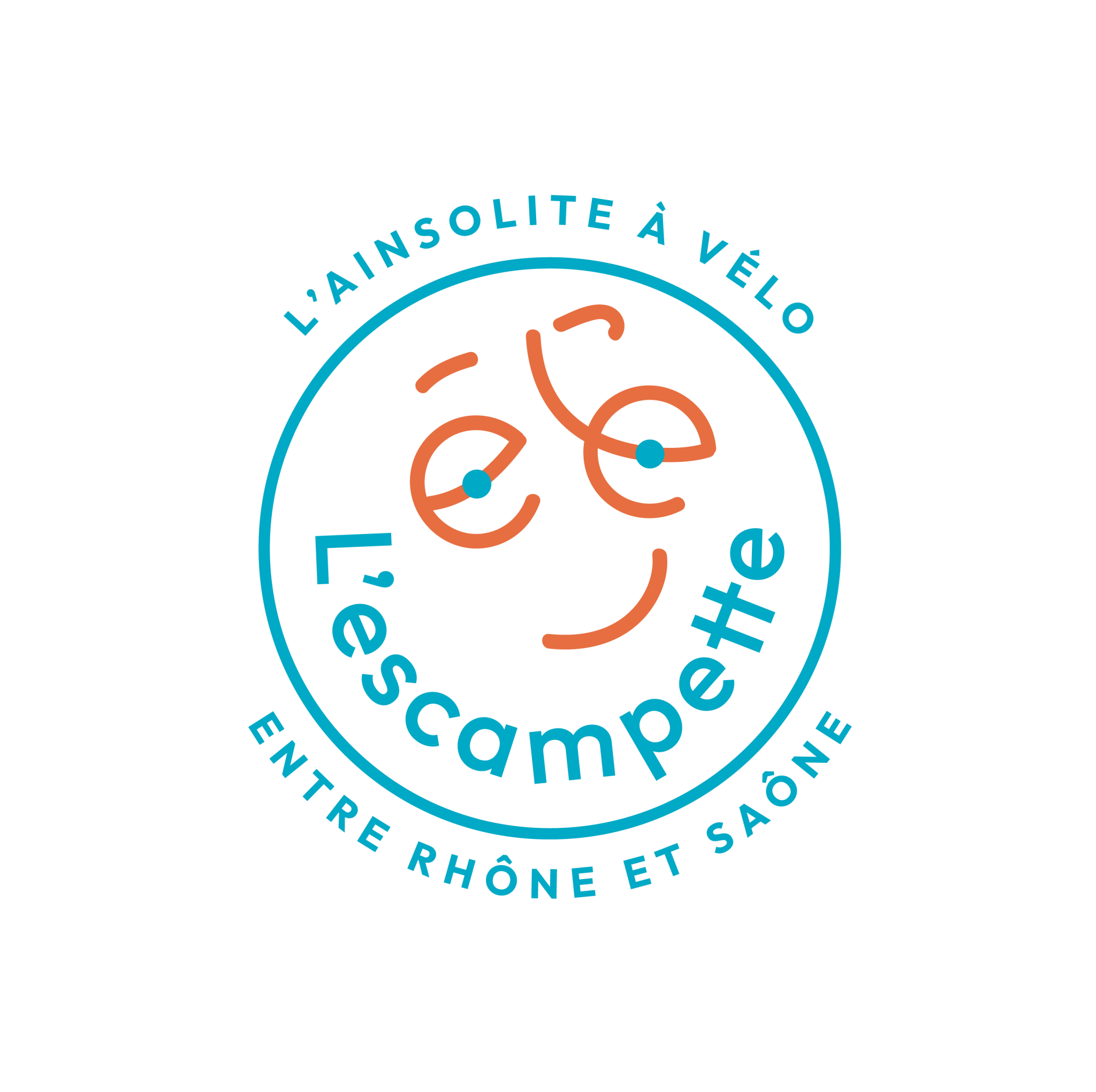 Logo L'ESCAMPETTE, l'Ainsolite à vélo entre Rhône et Saône
